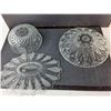 Image 2 : Glass/Crystal Lot- (2) Trays, Bowl Up to 13'" Wide