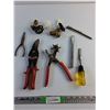 Image 1 : Pruning Shears, Leather Punch, Chisels, Pliers, Boiler Drain Valves and Tire Pressure Gauge