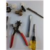 Image 2 : Pruning Shears, Leather Punch, Chisels, Pliers, Boiler Drain Valves and Tire Pressure Gauge