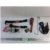 Image 1 : Pry Bar, Safety Glasses, Adjustable Wrench and Electric Engraver - As Is