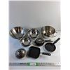Image 1 : Aluminum Bowls, Egg Frying Pans and Strainer