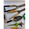 Image 3 : Various Gardening Tools - Shears, Saw, Shovels and Sprinklers