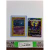 Image 1 : (2) Pokemon Gengar and UmbreonEX Trading Cards - Authenticity Not Guaranteed