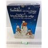 Image 1 : Set of (3) Snowmen with Color Changing Lights