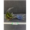 Image 1 : (2) Glass Ornaments, Fish