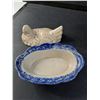 Image 2 : Glass and Pottery Pieces, Hen on Nest, Hanging Ornament and Jug