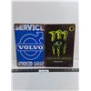 Image 1 : (2) Metal Sign 12" x 8" Wall Art (Volvo & Monster)