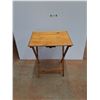 Image 1 : Wooden Folding Table - 24 x 19 x 15"