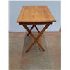 Image 3 : Wooden Folding Table - 24 x 19 x 15"
