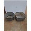 Image 1 : (2) Galvanized Buckets - 20 x 11"
