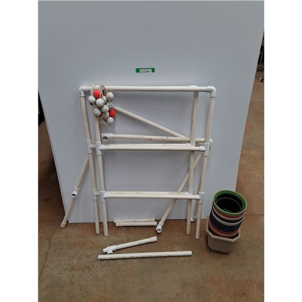 *Homemade Ladder Ball Game and Various Planters - Cannot Ship