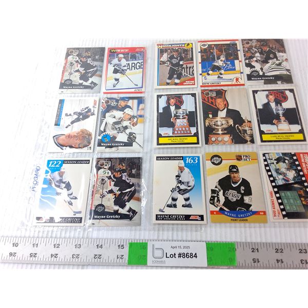 (15) Wayne Gretzky Hockey Cards