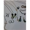 Image 3 : Jewelry Lot: Rosarys, Rings, Earrings, Necklaces