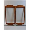 Image 1 : (2) Wooden Picture Frames - 28" x 13"