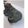 Image 3 : Stone Carved "Mamma Bear & Her Cubs" Figurine - 9" x 4"