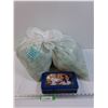 Image 1 : (2) Polyester Fibrefilling Bags & Pot of Gold Collectors Tin