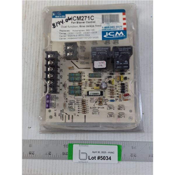 ICM 271C Control Fan Blower (Carrier)