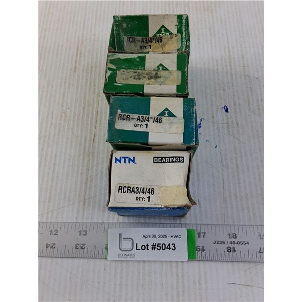 (4 times the bid price) RCR -A 3/4 / 46 Roller Bearings