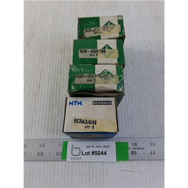 (4 times the bid price) RCR-A 3/4/46 Roller Bearings