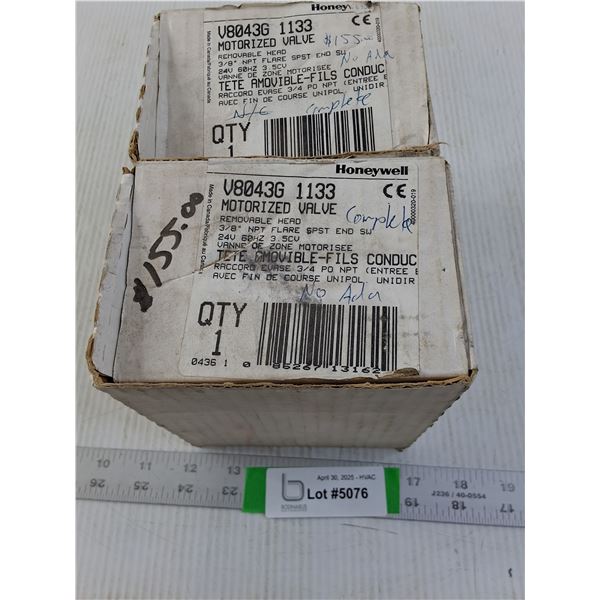 (2 times the bid price) Honeywell V8043G 1133 Zone Valve Flare