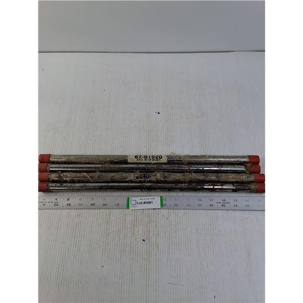 (4 times the bid price) 3/4 x19" Blower Shafts