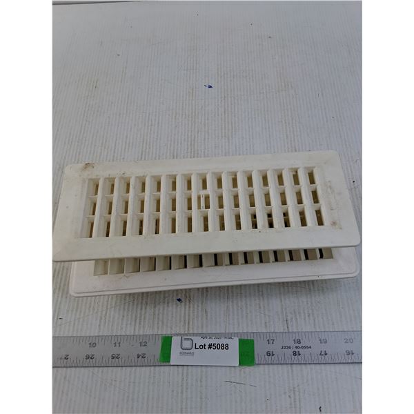 (2) White 11x4 1/4" Floor Registers