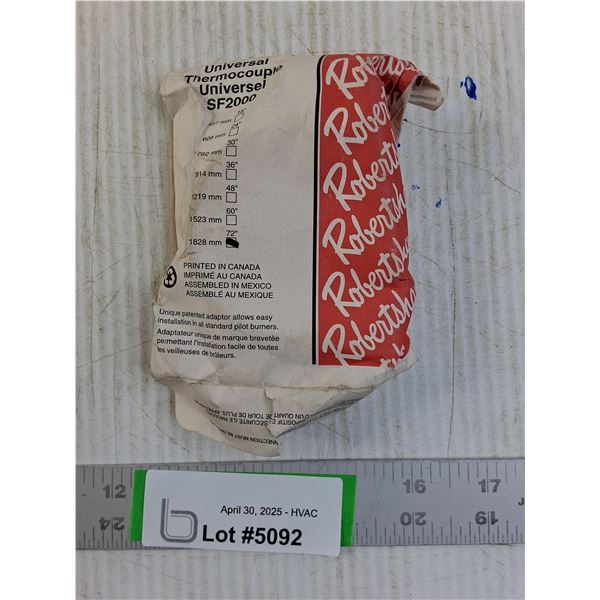 Robertshaw SF2000  72" Thermocouple