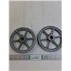 Image 1 : (2 times the bid price) 6" x 3/4" Spoked Pulleys