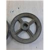 Image 2 : (2 times the bid price) 5" x 3/4" Spoked Pulleys