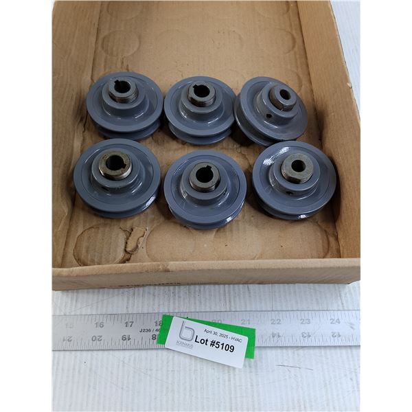 (6 times the bid price) 1VL34 3" Adjustable Steel Pulleys