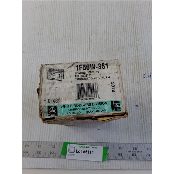 White-Rodgers 1F56W-361 Horizontal Thermostat