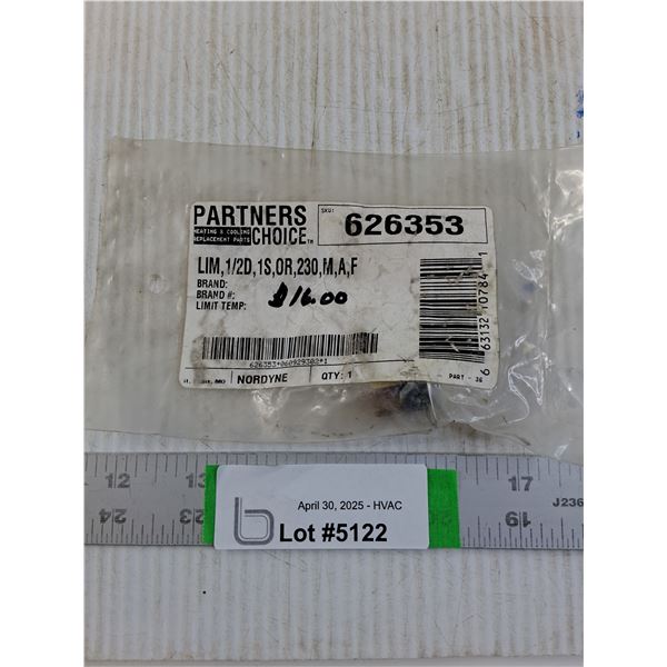 Nordyne Snap Disc Limiter 626353