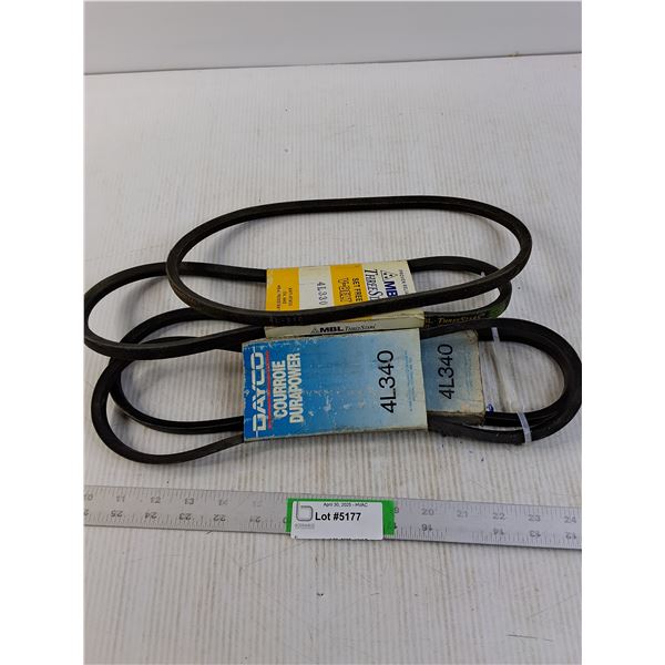 (4 times the bid price) Assorted Furnace Belts