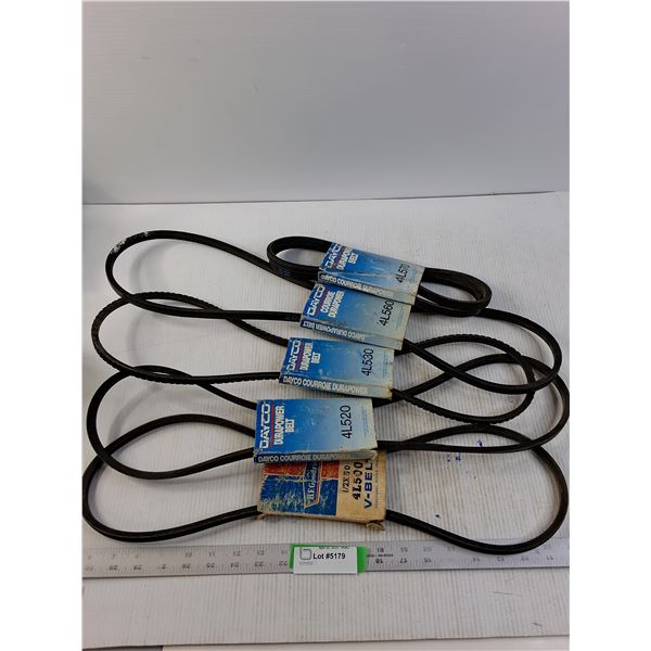 (5 times the bid price) Assorted 500 series Furnace Belts