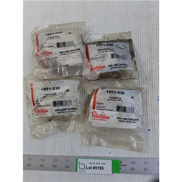 (4 times the bid price) Robertshaw 1951-536 36" Thermopiles