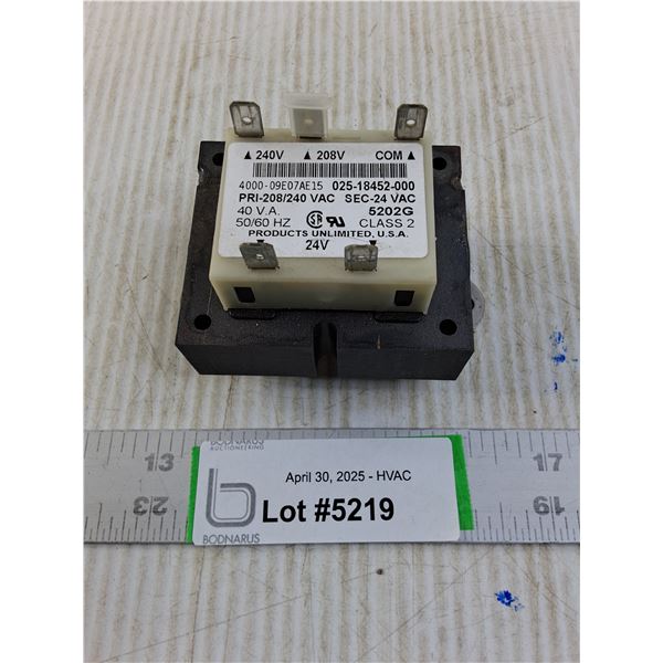 240V - 24V Transformer