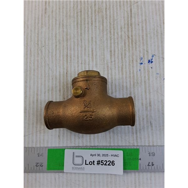 Kitz 3/4' One way Valve
