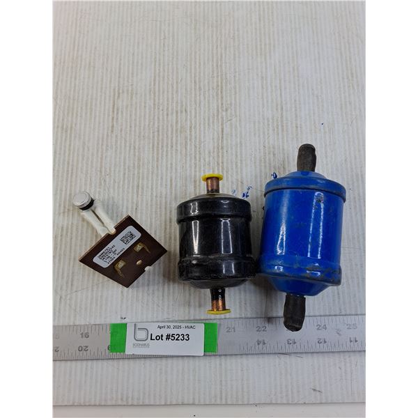 (2) Recovery Burnout Filters and (1) Reset Limit switch