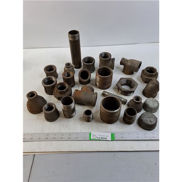 Various Galvanized Pipe and Fittings