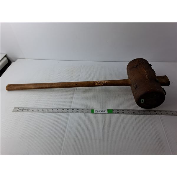 WWII Wooden Tent Peg Mallet
