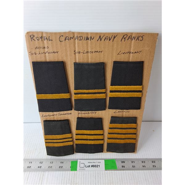 Canadian Navy Rank Epaulettes