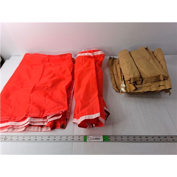 (5) Canadian Military Ground Signaling Flags