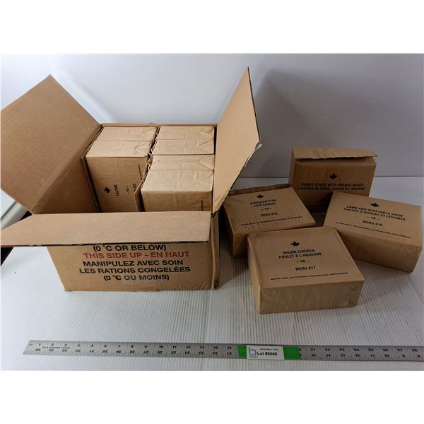 Box of (10) Military Food Rations (7-10 Year Shelf Life)