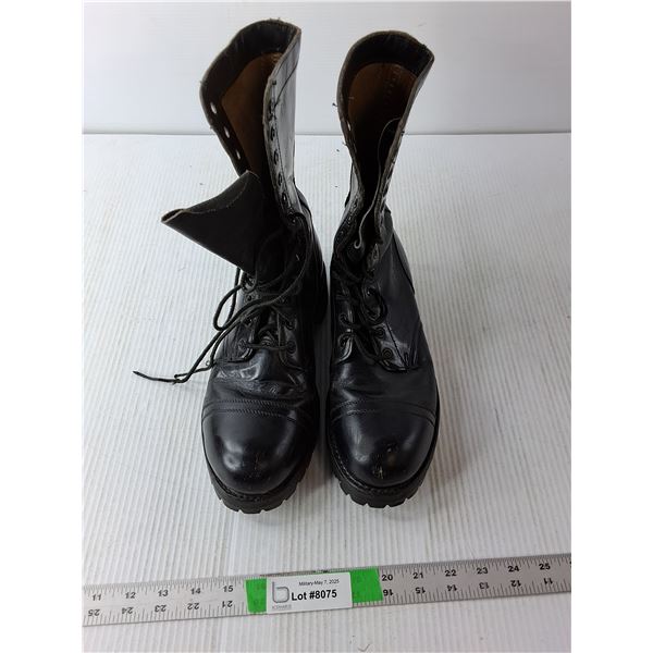 Black Garrison Parade Boots-8.5