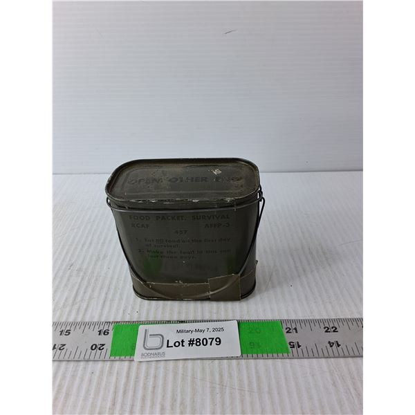 Unopened RCAF Food Tin