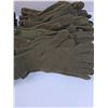 Image 4 : (12) WW2 Military Leather Gloves & (24) Wool Liner Gloves Set
