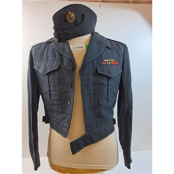 RCAF Flight Lieutenant Battle Dress  and Wedge Cap-1958