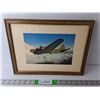 Image 1 : WWII U.S. Boeing Flying Fortress Framed Picture