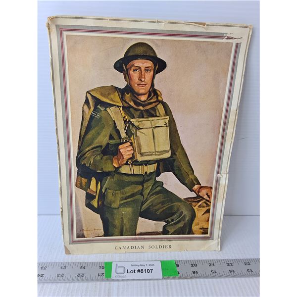 WWII Canadian Soldier Promotional Poster