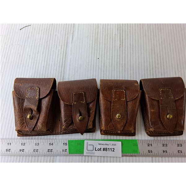 (4) WWI Enfield Ammo Bandolier Pouches